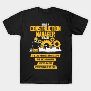 Being A Construction Manager Job Profession Gift T-Shirt